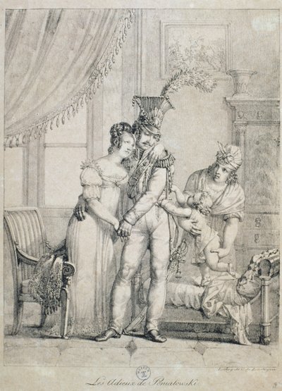 Addio di Giuseppe Poniatowski (1763-1813) 1816 da Charles Lasteyrie du Saillant